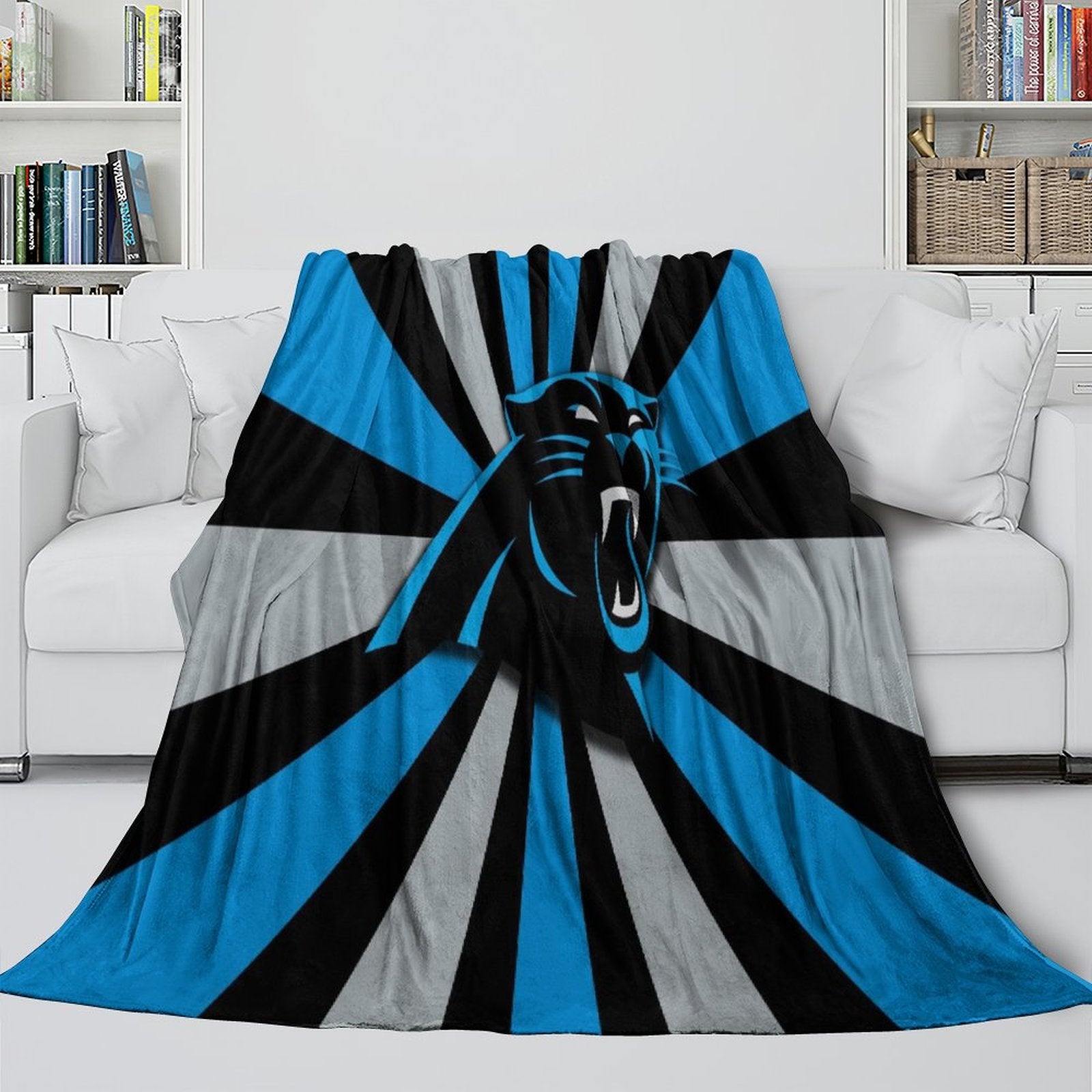 Carolina Panthers Blanket Flannel Fleece Throw Room Decoration (Online Order Only)