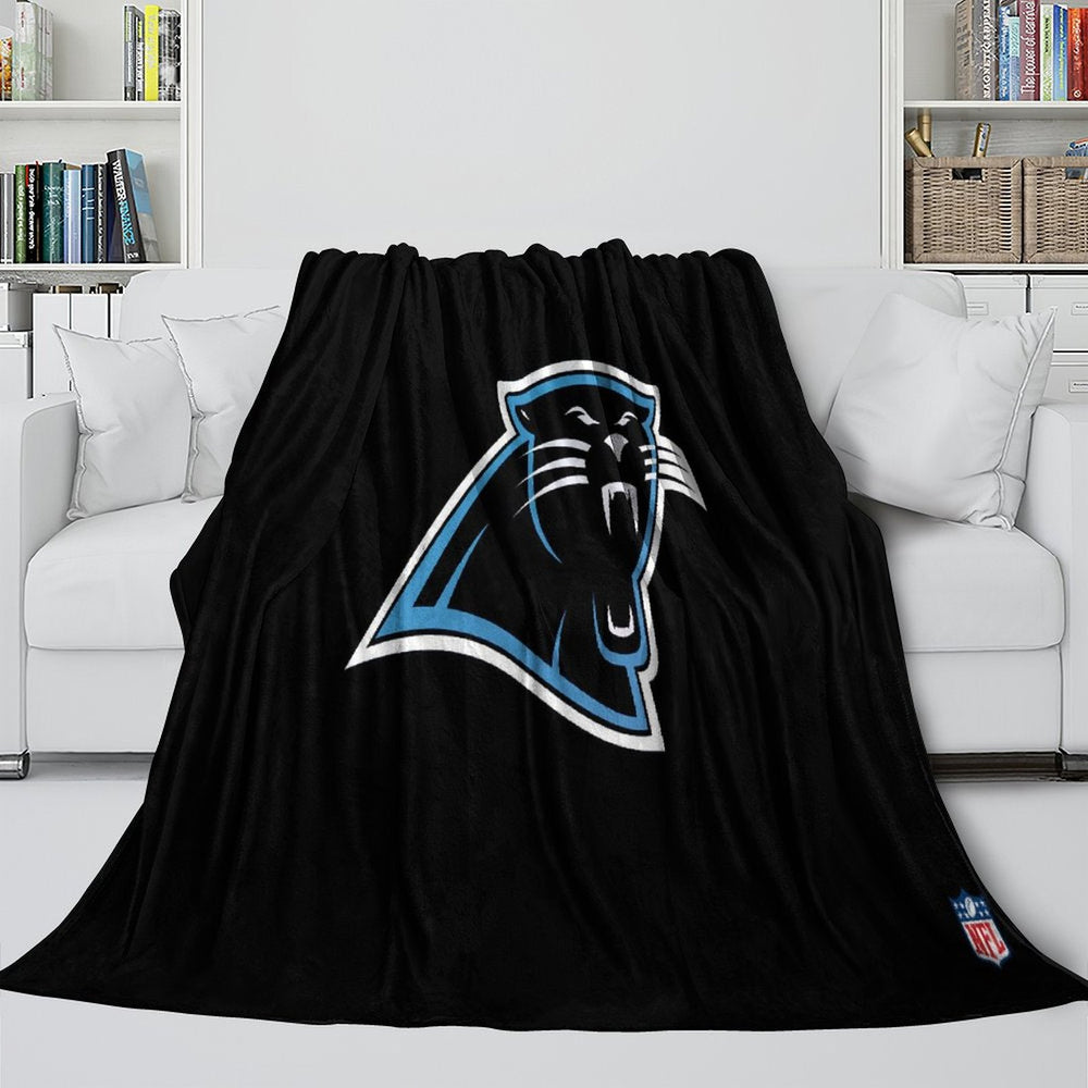Carolina Panthers Blanket Flannel Fleece Throw Room Decoration (Online Order Only)