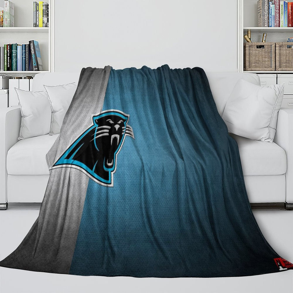 Carolina Panthers Blanket Flannel Fleece Throw Room Decoration (Online Order Only)