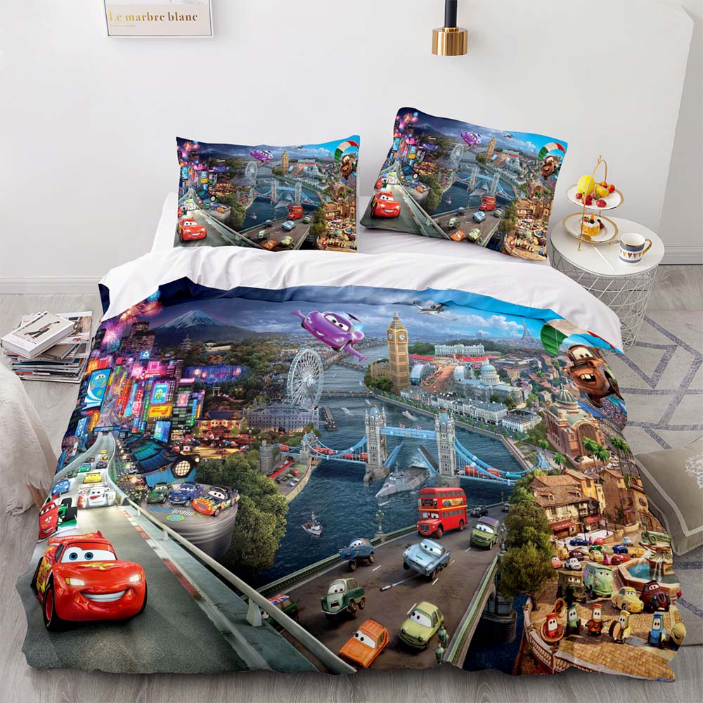 Cars Pattern Bedding Set Quilt Cover Without Filler (Online Order Only)