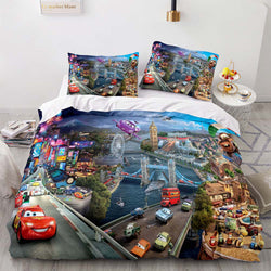 Cars Pattern Bedding Set Quilt Cover Without Filler (Online Order Only)