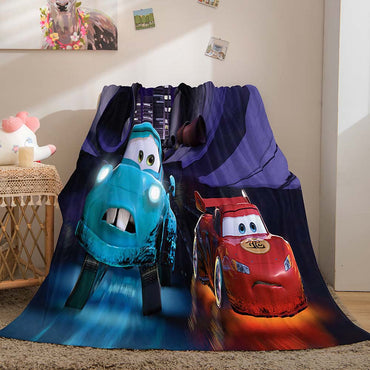 Cars Pattern Blanket Flannel Throw Room Decoration (Online Order Only)