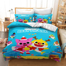 Cartoon Baby Shark Cosplay Bedding Set Quilt Cover (Online Order Only)