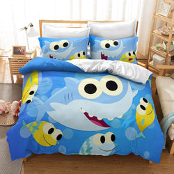 Cartoon Baby Shark Cosplay Bedding Set Quilt Cover (Online Order Only)
