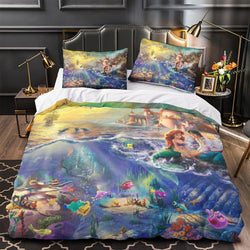 Cartoon Beauty and the Beast Bedding Set Quilt Duvet Cover Without Filler (Online Order Only)