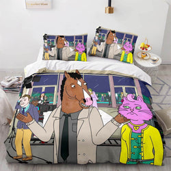Cartoon BoJack Horseman Bedding Set Quilt Duvet Cover Bedding Sets (Online Order Only)