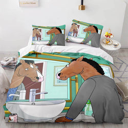 Cartoon BoJack Horseman Bedding Set Quilt Duvet Cover Bedding Sets (Online Order Only)