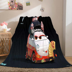 Cartoon Cars Blanket Flannel Throw Room Decoration (Online Order Only)