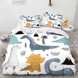 Cartoon Dinosaur Cosplay Bedding Sets Quilt Cover Without Filler (Online Order Only)
