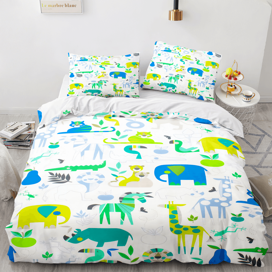Cartoon Dinosaur Cosplay Bedding Sets Quilt Cover Without Filler (Online Order Only)