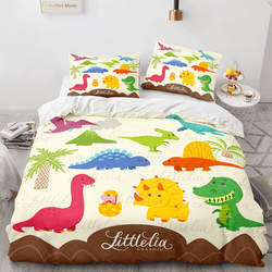 Cartoon Dinosaur Cosplay Bedding Sets Quilt Cover Without Filler (Online Order Only)
