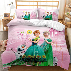 Cartoon Frozen Cosplay Bedding Set Quilt Cover Without Filler (Online Order Only)
