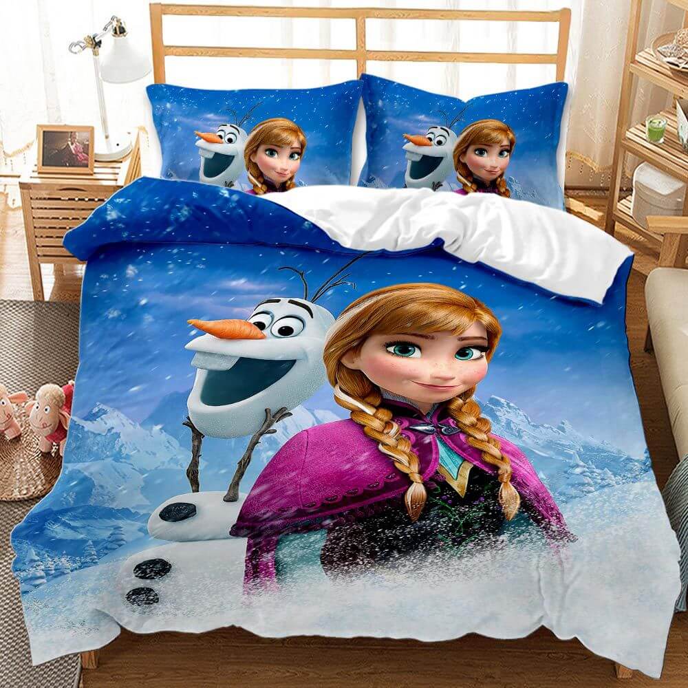 Cartoon Frozen Cosplay Bedding Set Quilt Cover Without Filler (Online Order Only)