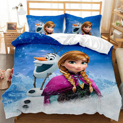 Cartoon Frozen Cosplay Bedding Set Quilt Cover Without Filler (Online Order Only)