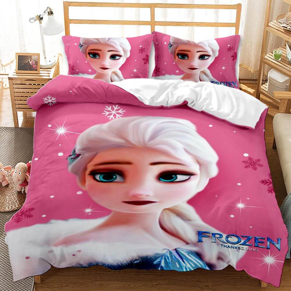 Cartoon Frozen Cosplay Bedding Set Quilt Cover Without Filler (Online Order Only)