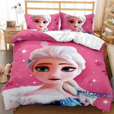 Cartoon Frozen Cosplay Bedding Set Quilt Cover Without Filler (Online Order Only)