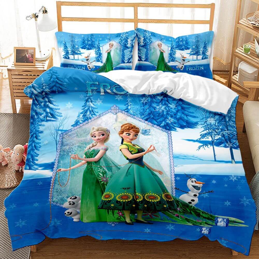 Cartoon Frozen Cosplay Bedding Set Quilt Cover Without Filler (Online Order Only)