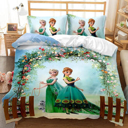 Cartoon Frozen Elsa Anna Bedding Set Quilt Cover Without Filler (Online Order Only)