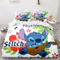 Cartoon Lilo and Stitch Cosplay Bedding Set Quilt Cover Without Filler (Online Order Only)