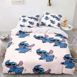 Cartoon Lilo and Stitch Cosplay Bedding Set Quilt Cover Without Filler (Online Order Only)