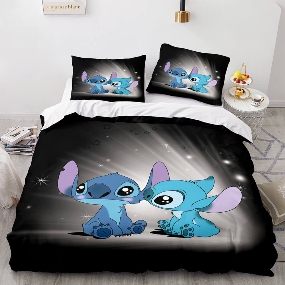 Cartoon Lilo and Stitch Cosplay Bedding Set Quilt Cover Without Filler (Online Order Only)