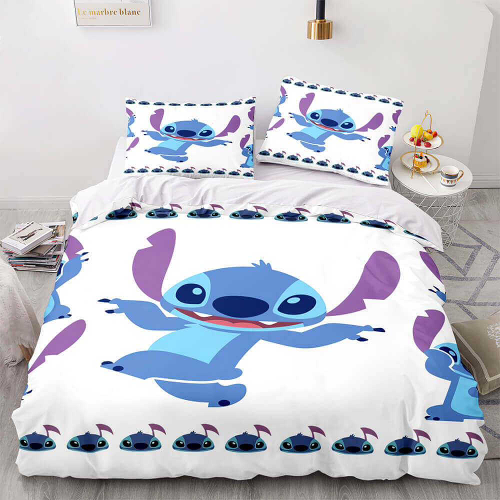Cartoon Lilo and Stitch Cosplay Bedding Set Quilt Cover Without Filler (Online Order Only)