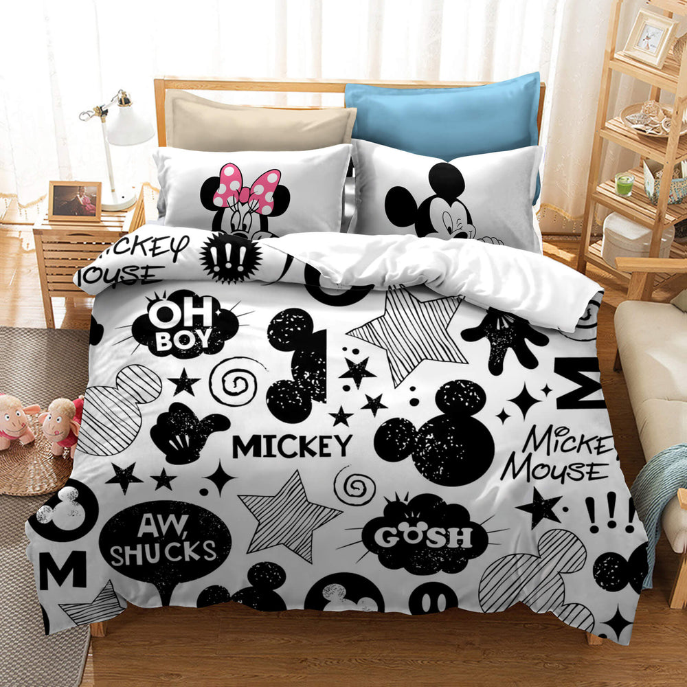 Cartoon Mickey Mouse Bedding Set Quilt Cover Without Filler (Online Order Only)