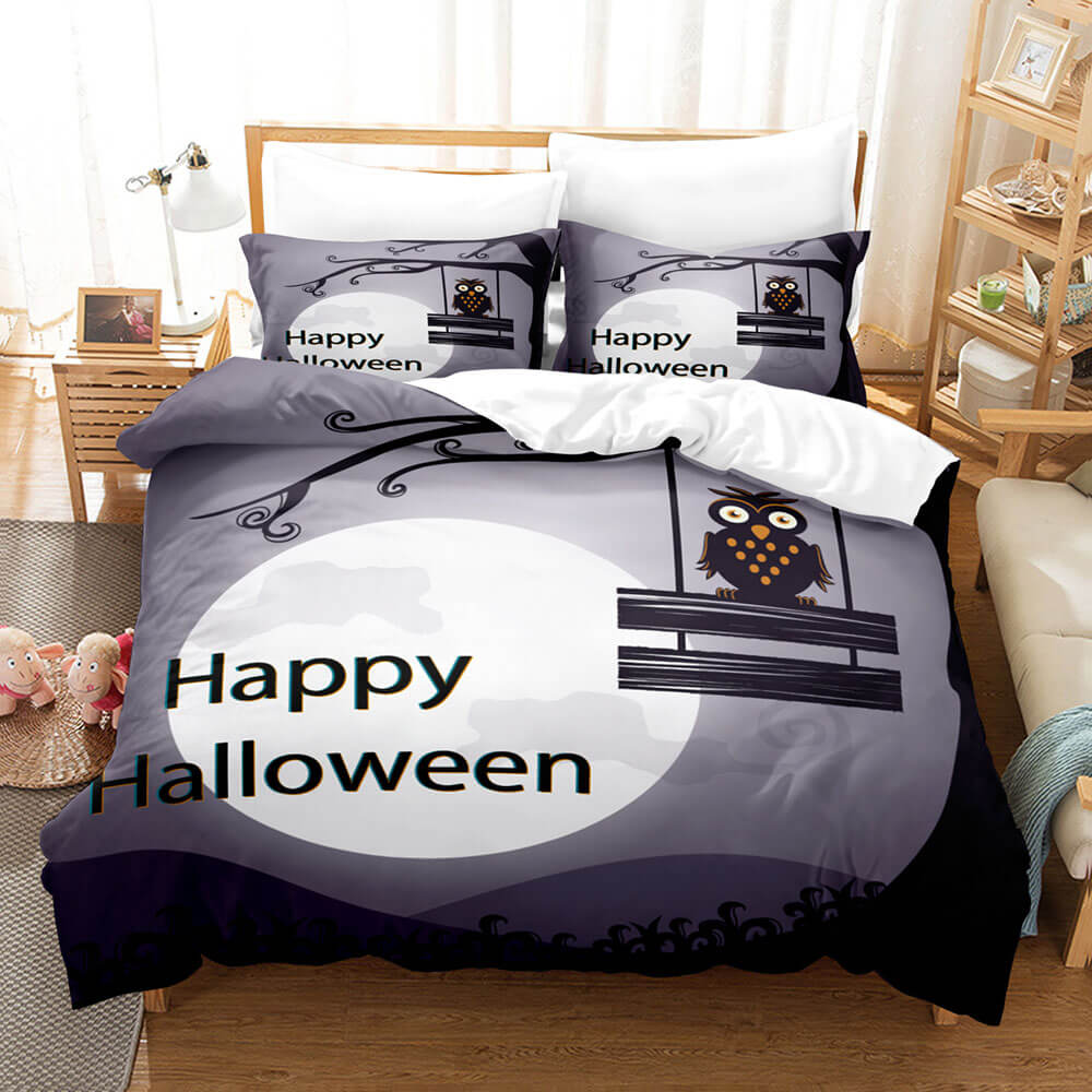 Cartoon Owl Bedding Sets Quilt Covers Without Filler (Online Order Only)