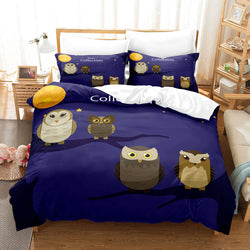 Cartoon Owl Bedding Sets Quilt Covers Without Filler (Online Order Only)