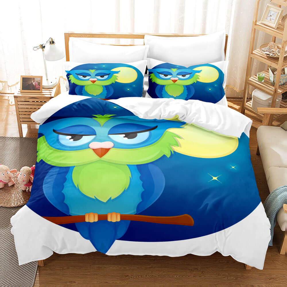 Cartoon Owl Bedding Sets Quilt Covers Without Filler (Online Order Only)