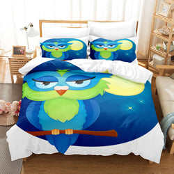Cartoon Owl Bedding Sets Quilt Covers Without Filler (Online Order Only)