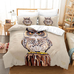 Cartoon Owl Bedding Sets Quilt Covers Without Filler (Online Order Only)
