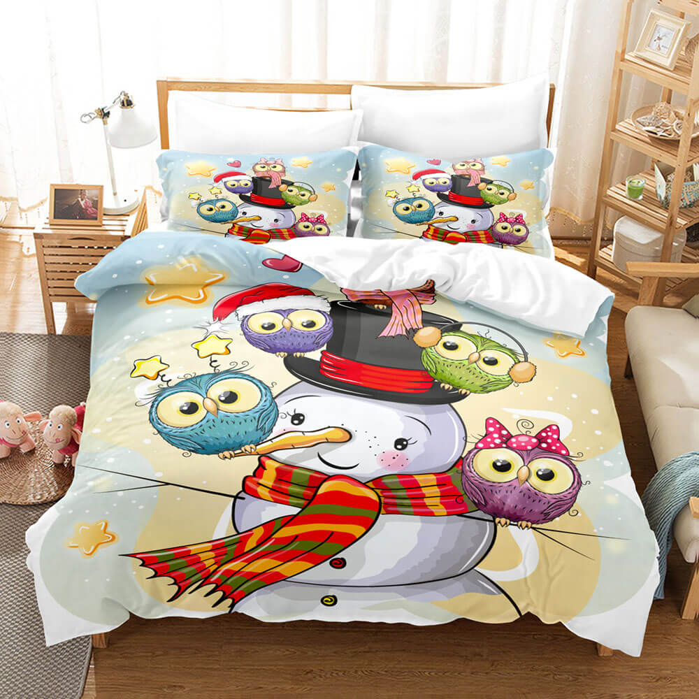 Cartoon Owl Bedding Sets Quilt Cover Without Filler (Online Order Only)