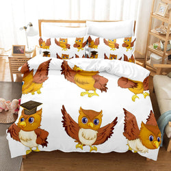 Cartoon Owl Bedding Sets Quilt Cover Without Filler (Online Order Only)