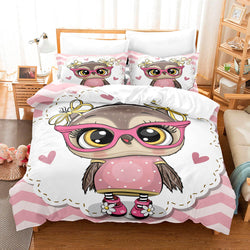 Cartoon Owl Bedding Sets Quilt Cover Without Filler (Online Order Only)