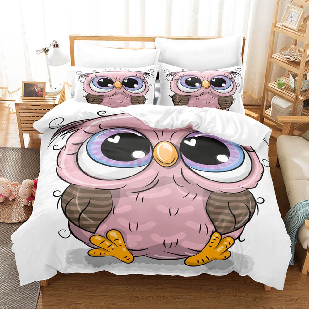 Cartoon Owl Bedding Sets Quilt Cover Without Filler (Online Order Only)