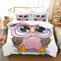 Cartoon Owl Bedding Sets Quilt Cover Without Filler (Online Order Only)