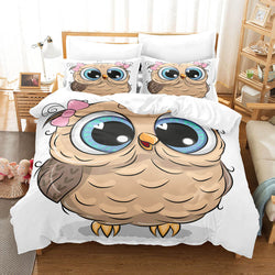 Cartoon Owl Bedding Sets Quilt Cover Without Filler (Online Order Only)