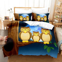 Cartoon Owl Girls Birthday Bedding Sets Quilt Cover Without Filler (Online Order Only)