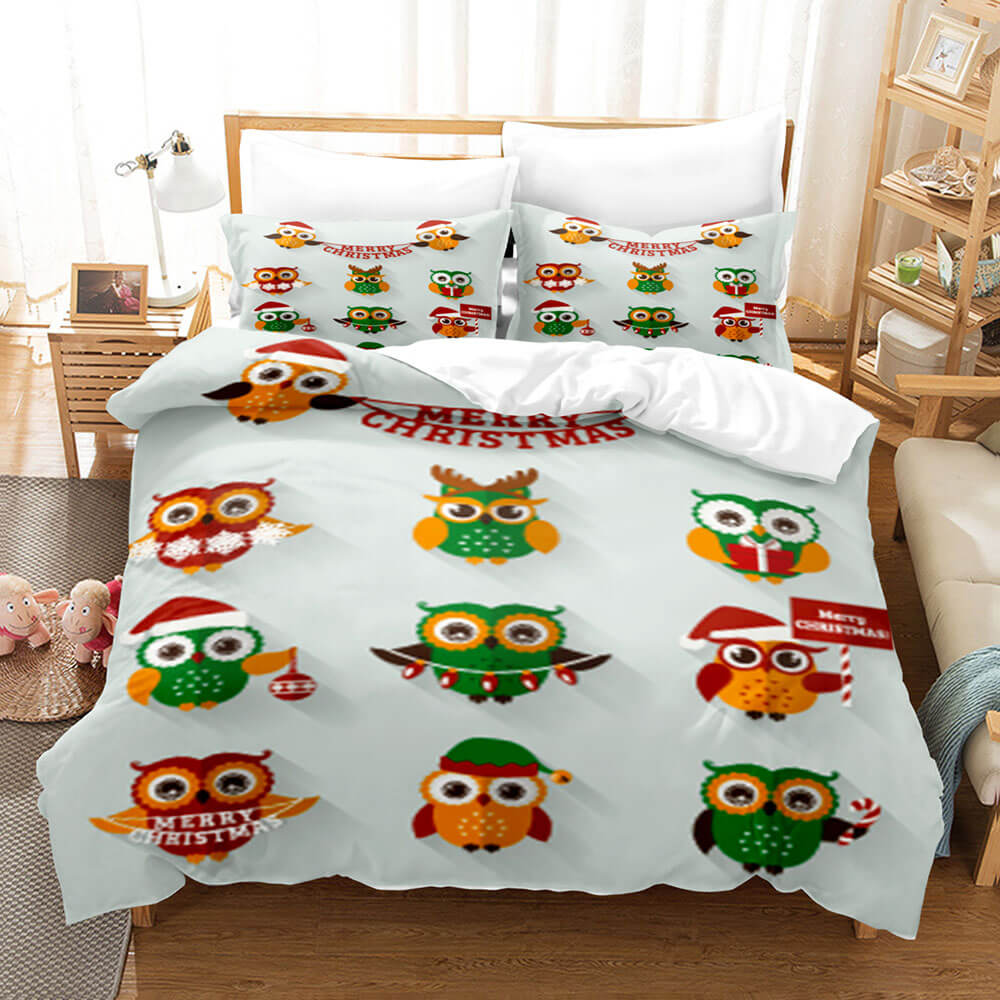 Cartoon Owl Girls Birthday Bedding Sets Quilt Cover Without Filler (Online Order Only)