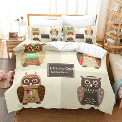 Cartoon Owl Girls Birthday Bedding Sets Quilt Cover Without Filler (Online Order Only)