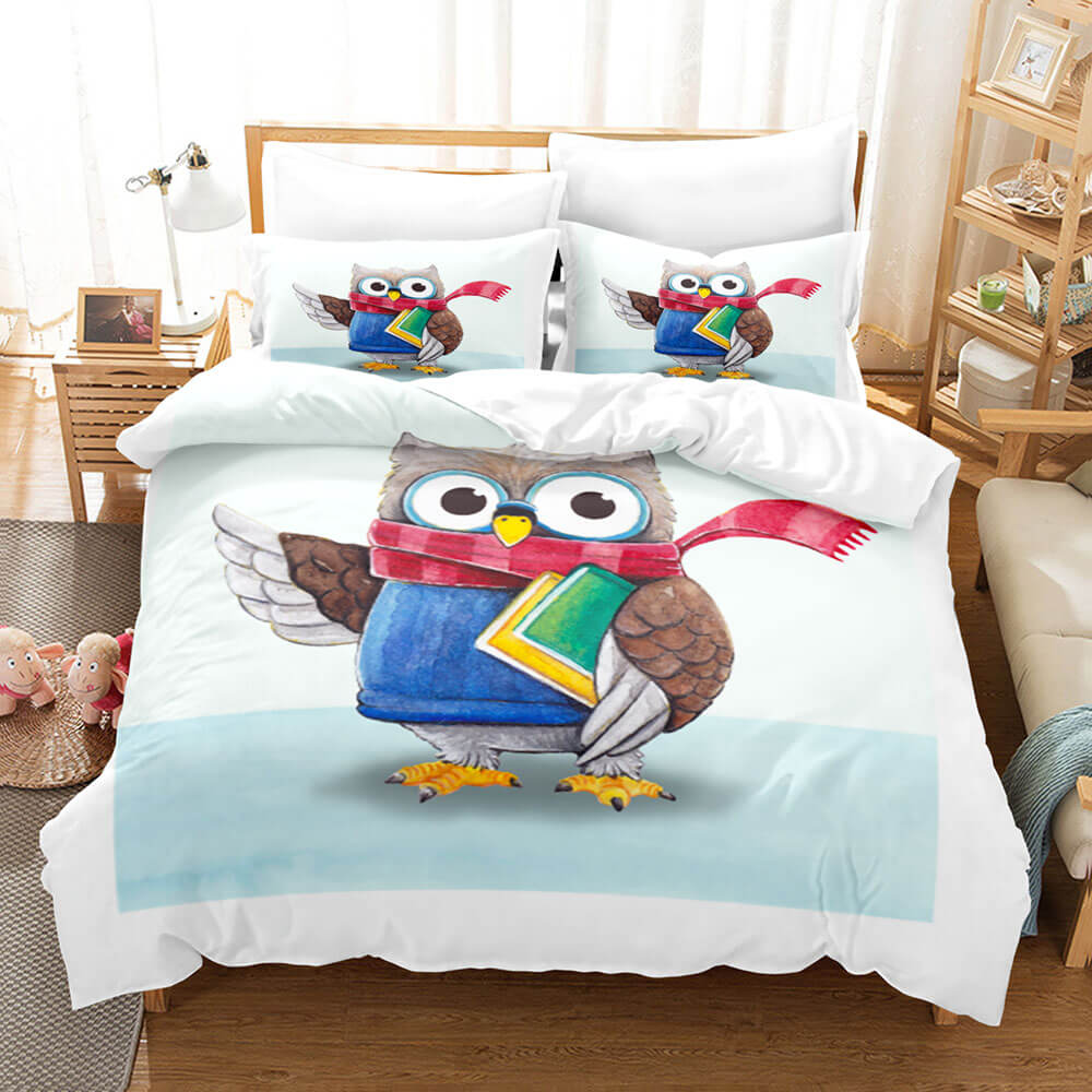 Cartoon Owl Girls Birthday Bedding Sets Quilt Cover Without Filler (Online Order Only)