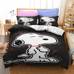 Snoopy Print Bedding Set Quilt Duvet Cover Without Filler (Online Order Only)
