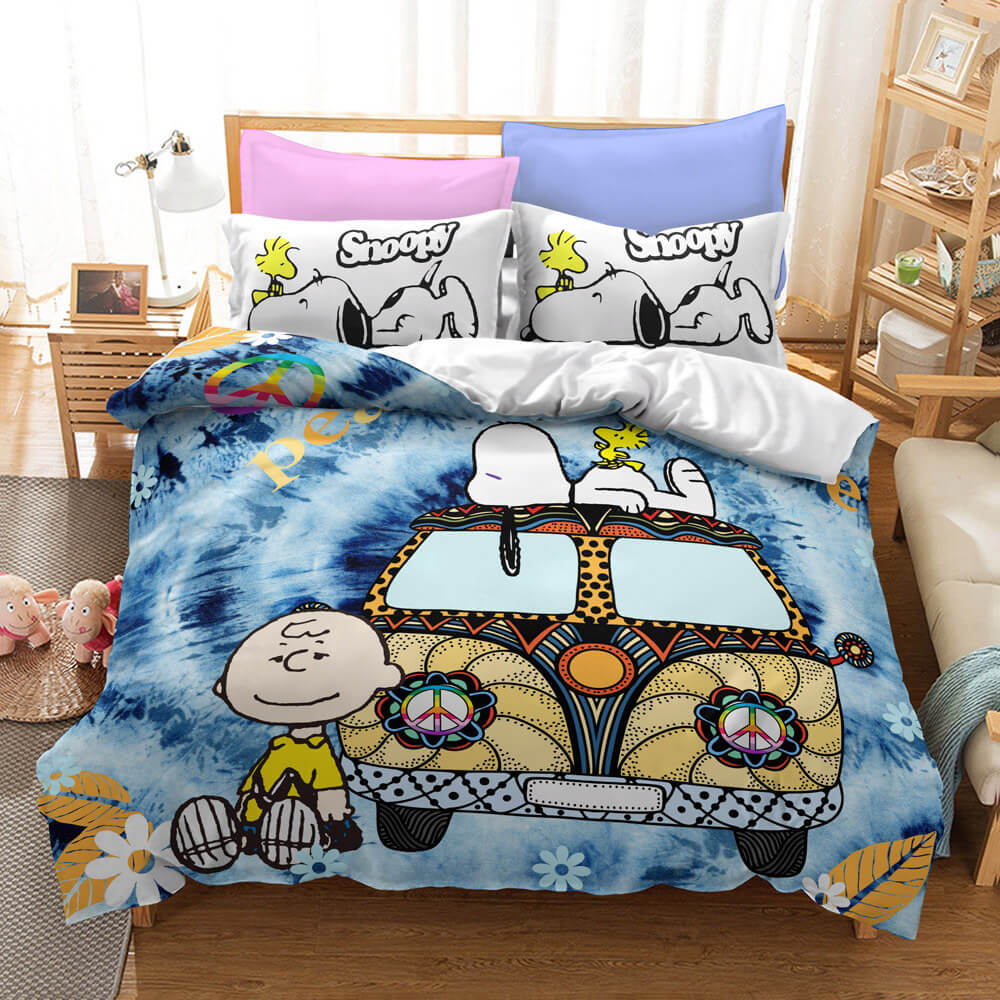 Snoopy Bedding Set Quilt Duvet Cover Without Filler (Online Order Only)
