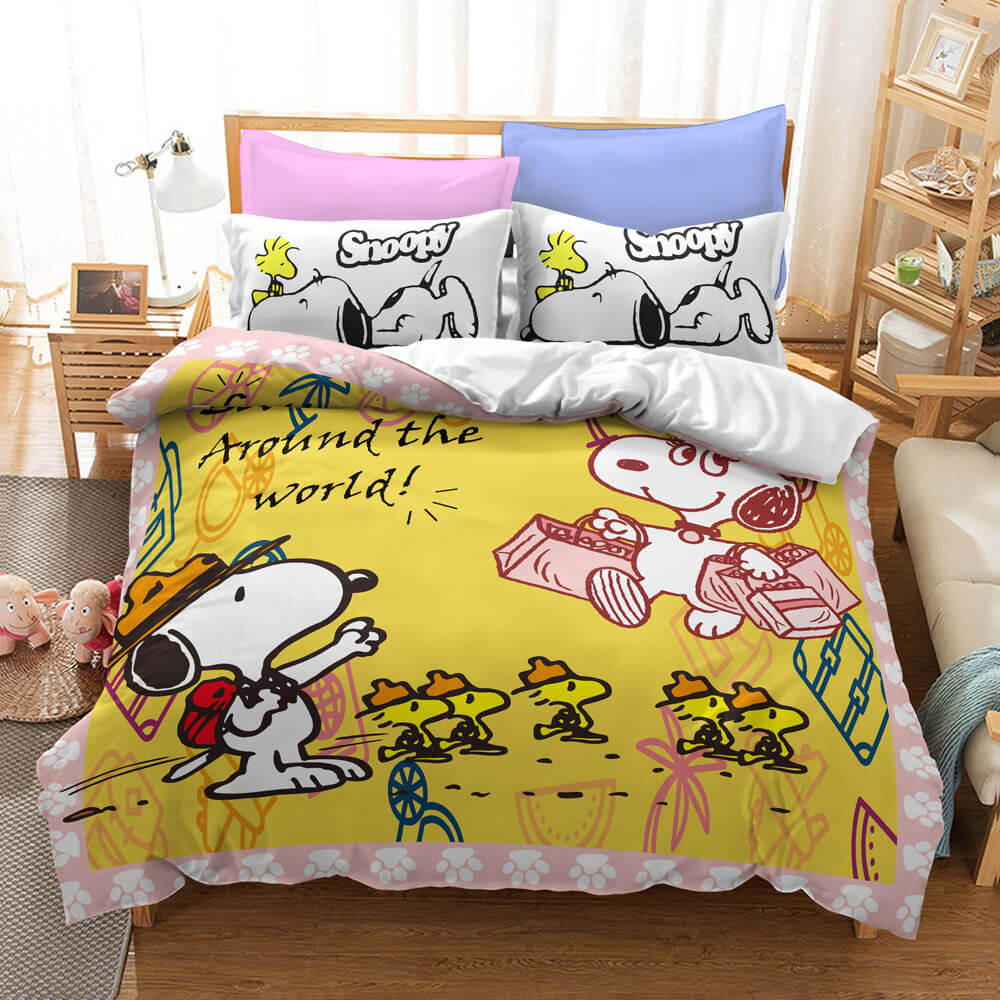 Snoopy Bedding Set Quilt Duvet Cover Without Filler (Online Order Only)
