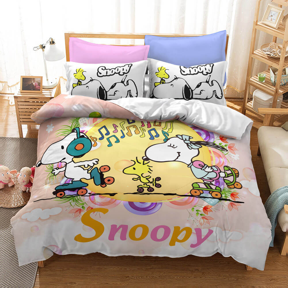 Snoopy Bedding Set Quilt Duvet Cover Without Filler (Online Order Only)