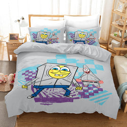 Cartoon SpongeBob SquarePants Bedding Sets Quilt Cover Without Filler (Online Order Only)