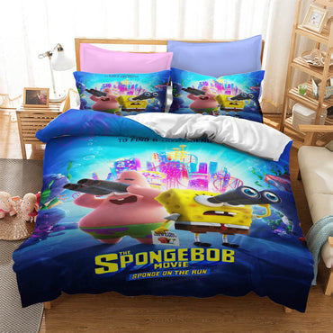 Cartoon SpongeBob SquarePants Bedding Sets Quilt Cover Without Filler (Online Order Only)