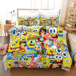 Cartoon SpongeBob SquarePants Bedding Sets Quilt Cover Without Filler (Online Order Only)