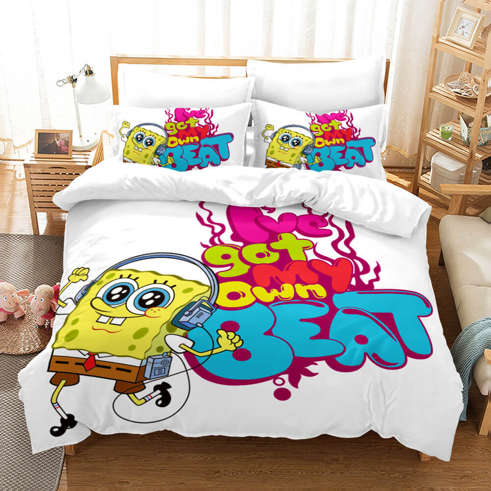 Cartoon SpongeBob SquarePants Bedding Sets Quilt Cover Without Filler (Online Order Only)